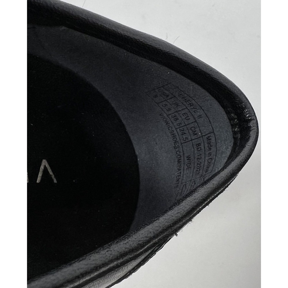 Vionic Women's Cheryl II Black Leather Loafers Shoes Size 8 Wide Comfort - Picture 8 of 8